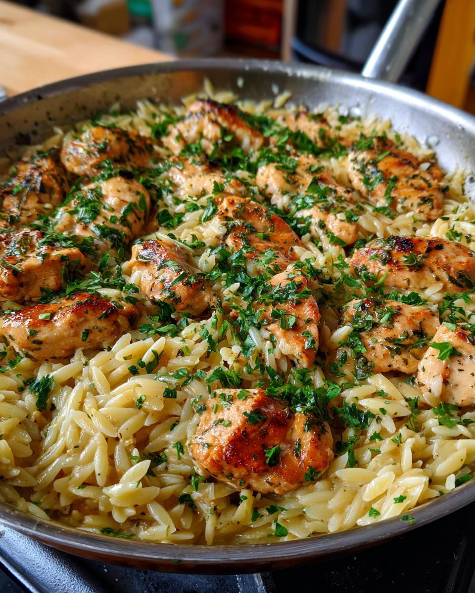 Amazing Garlic Butter Chicken and Orzo 25 6 Garlic Butter Chicken and Orzo Skillet - detail 2