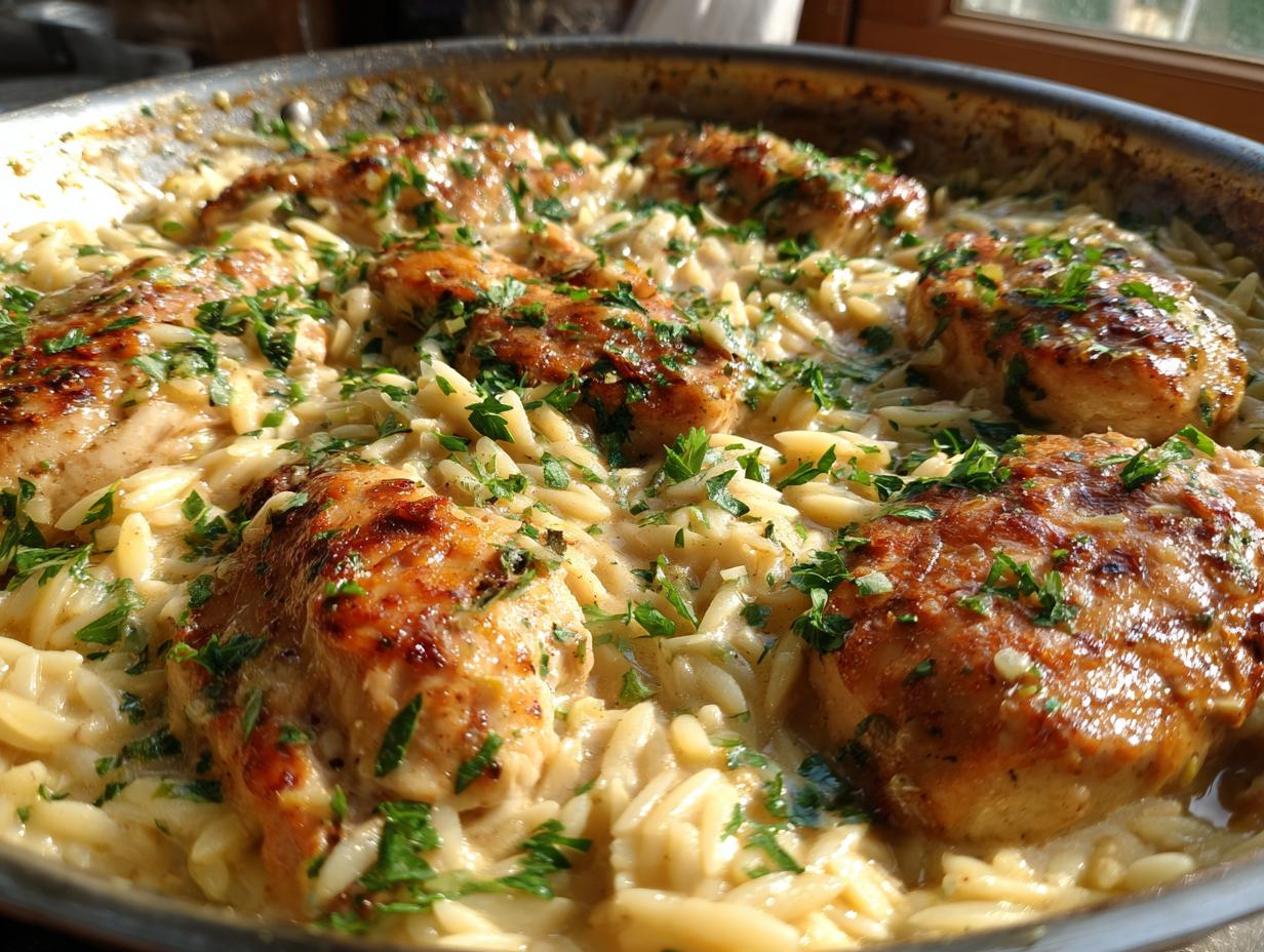 Amazing Garlic Butter Chicken and Orzo 25 7 Garlic Butter Chicken and Orzo Skillet - detail 3