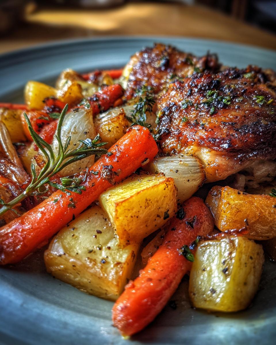 Garlic Butter Root Veggies & Chicken Thighs - detail 2