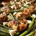 Greek Chicken Sheet Pan Dinner with Green Beans and Feta