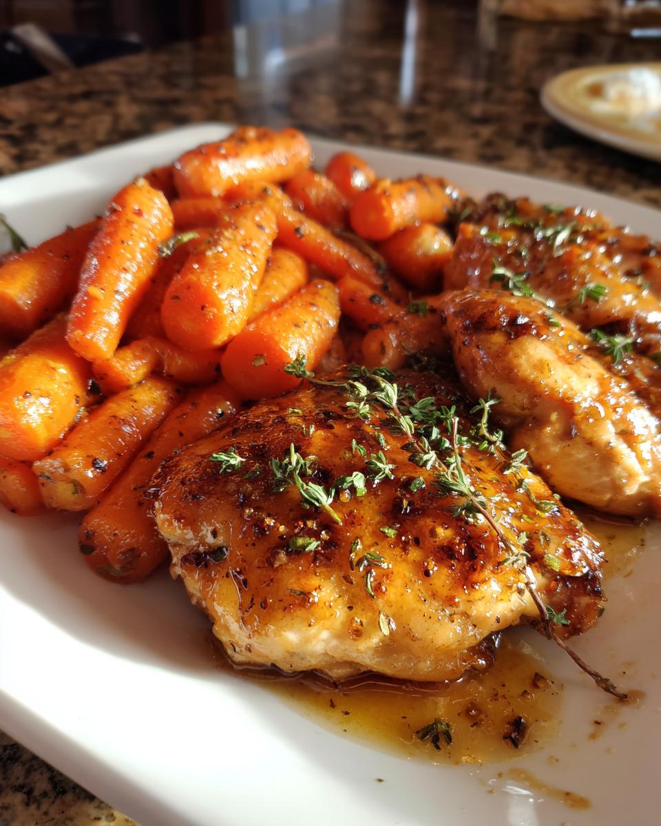 Honey Mustard Glazed Chicken & Carrots - detail 1