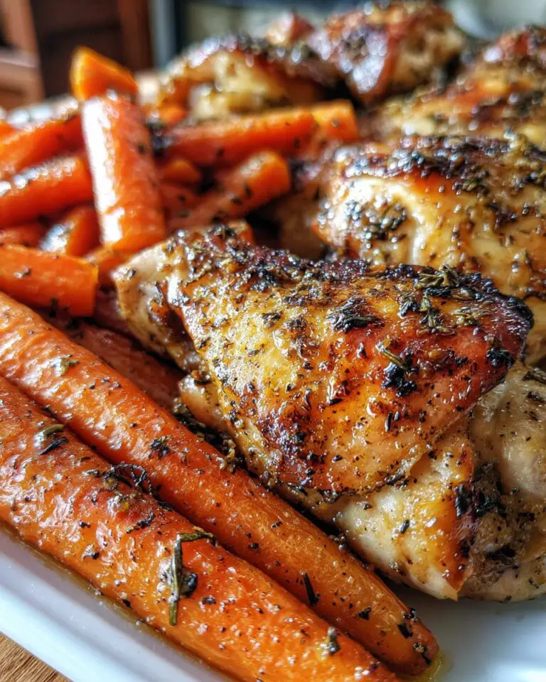 Honey Mustard Glazed Chicken & Carrots