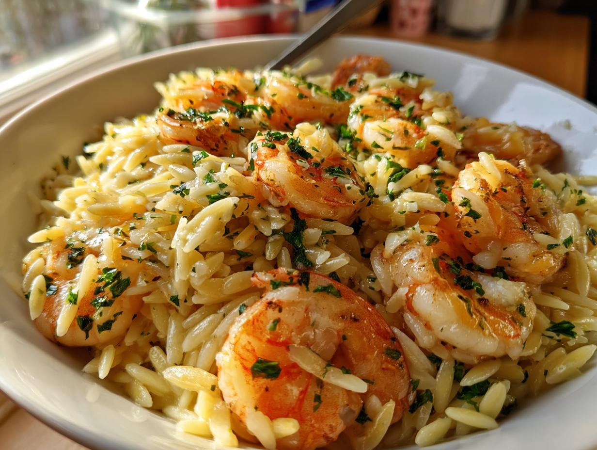 Bold Lemon Garlic Shrimp Orzo in 15 Mins 6 Lemon Garlic Shrimp Orzo - detail 2