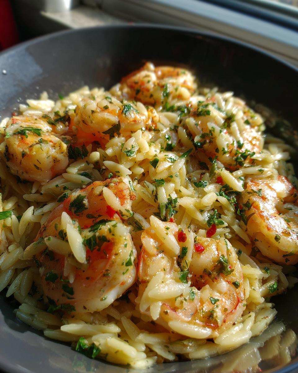 Bold Lemon Garlic Shrimp Orzo in 15 Mins 7 Lemon Garlic Shrimp Orzo - detail 3