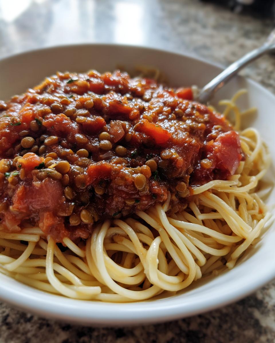 Amazing 1-Pot Lentil Bolognese 7 Lentil Bolognese - detail 3