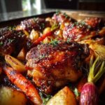 Maple-Glazed Chicken with Root Veggies