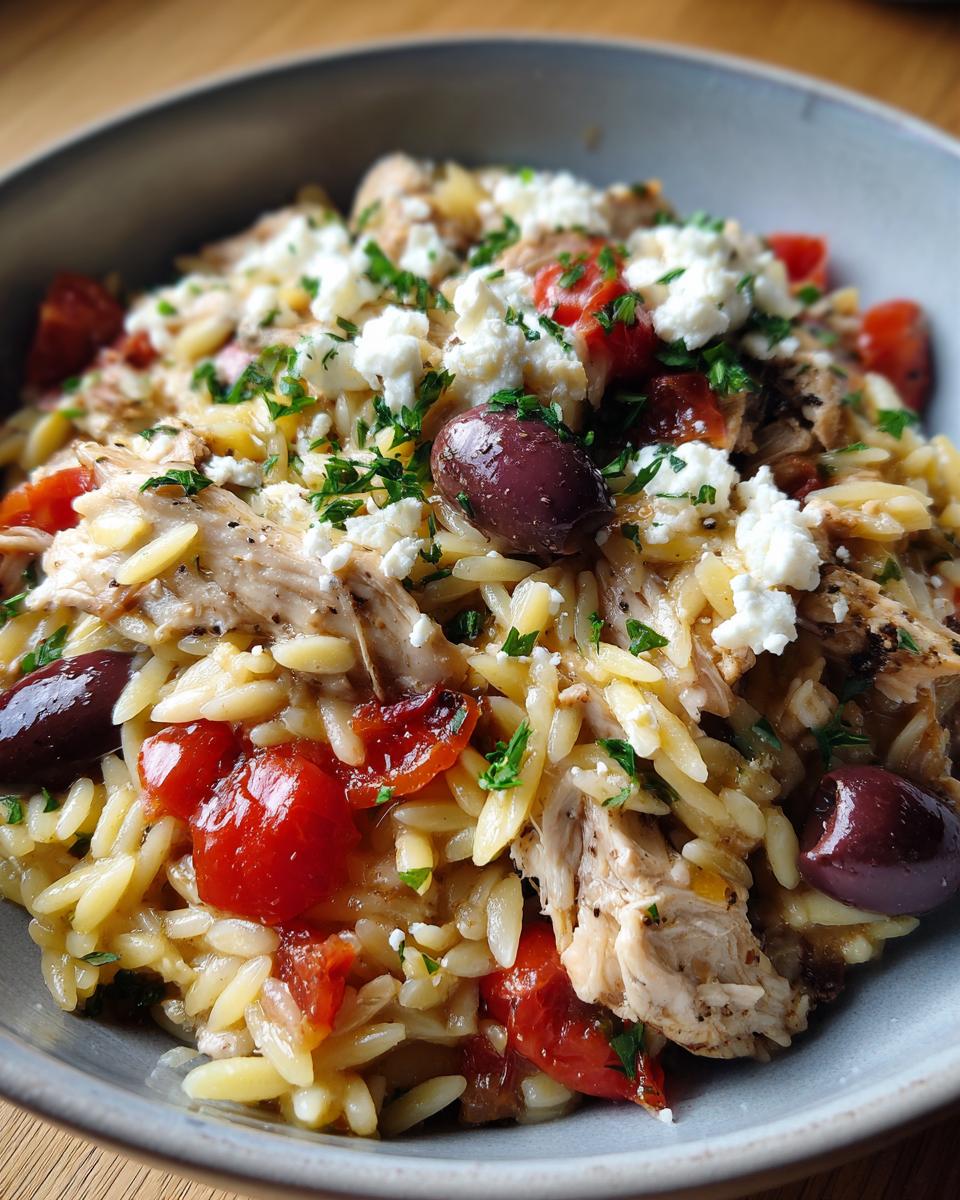 Amazing Mediterranean Orzo with Chicken & Feta 5 Mediterranean Orzo with Chicken & Feta - detail 1