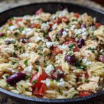 Mediterranean Orzo with Chicken & Feta