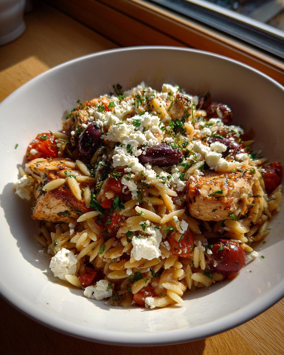 Amazing Mediterranean Orzo with Chicken & Feta 6 Mediterranean Orzo with Chicken & Feta - detail 2