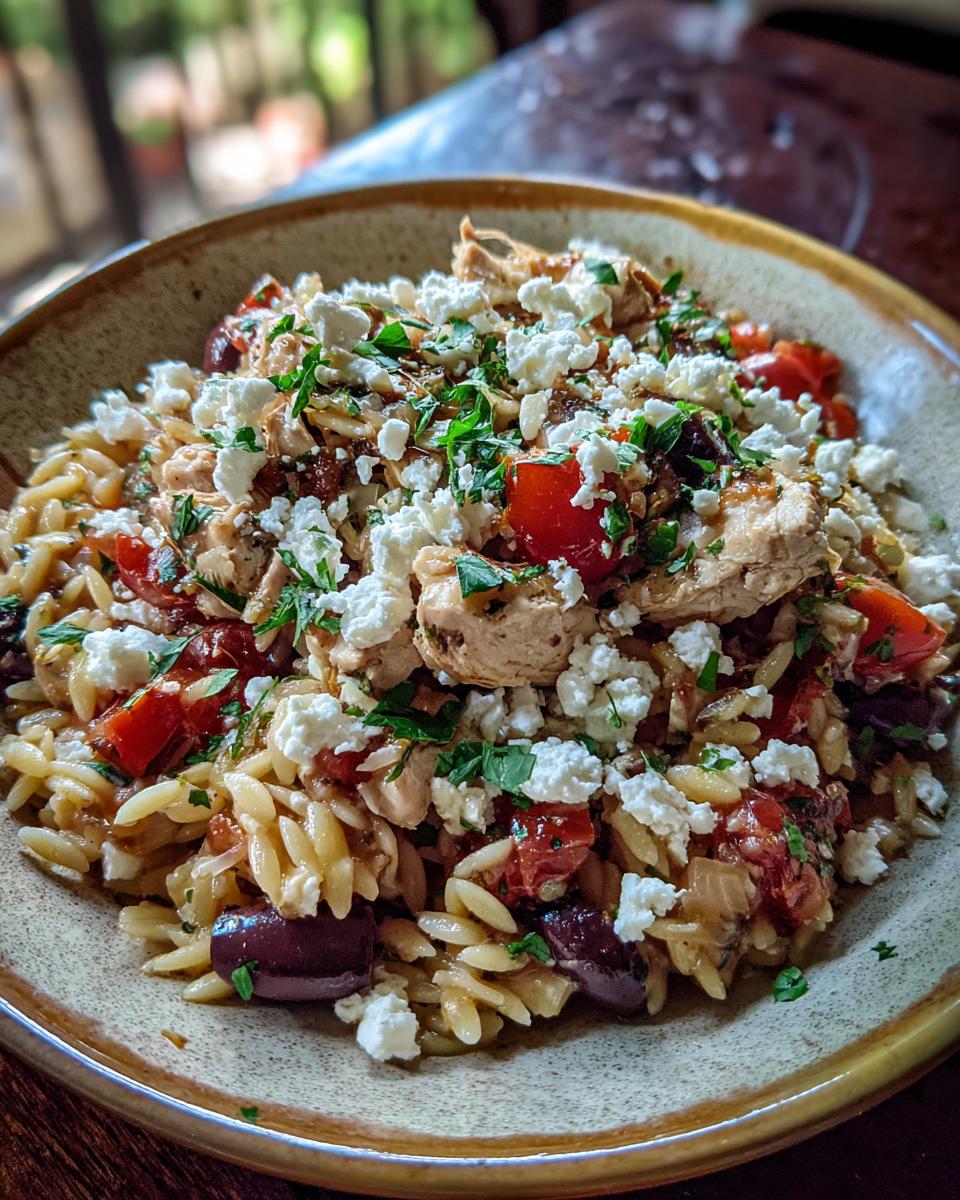 Amazing Mediterranean Orzo with Chicken & Feta 7 Mediterranean Orzo with Chicken & Feta - detail 3
