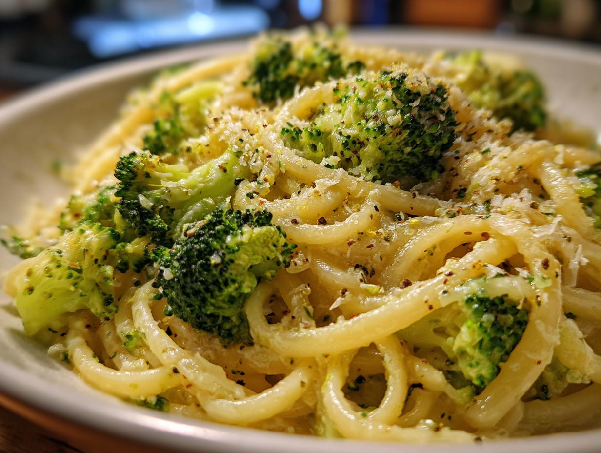One-Pot Lemon-Broccoli Pasta with Parmesan - detail 2