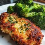 Parmesan Crusted Chicken with Broccoli