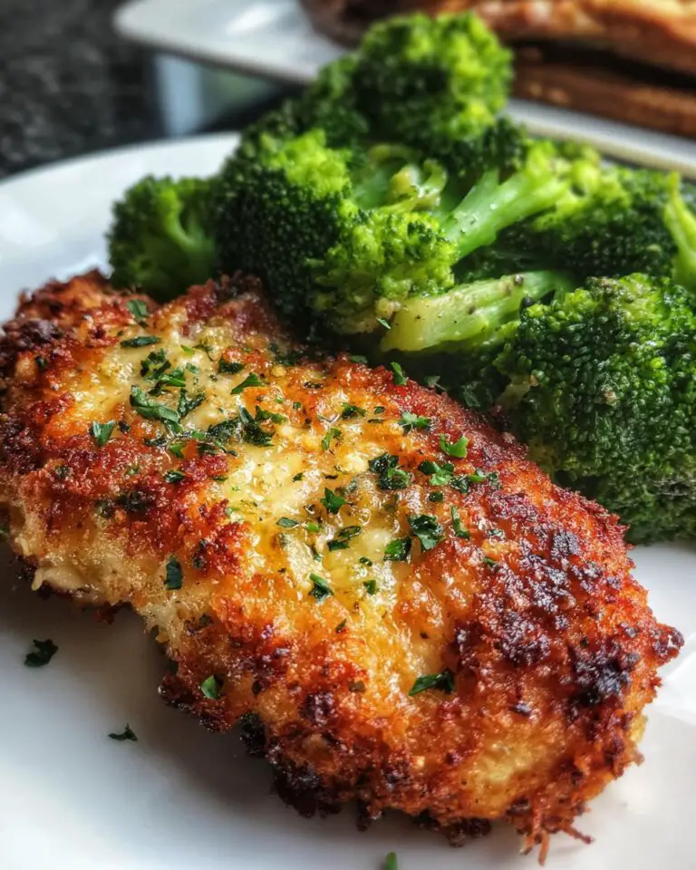 Parmesan Crusted Chicken with Broccoli