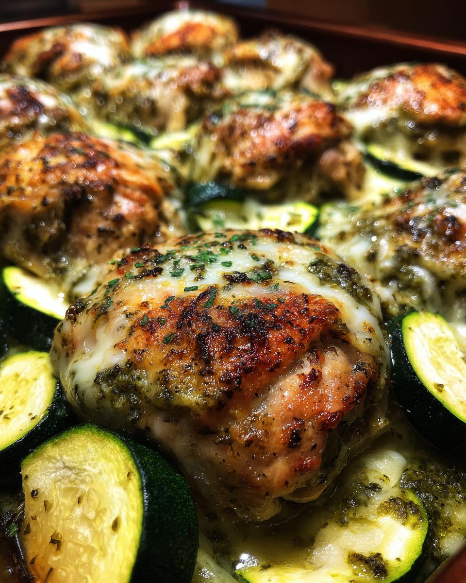 Amazing Pesto Chicken Zucchini Dinner 5 Pesto Chicken & Zucchini - detail 1