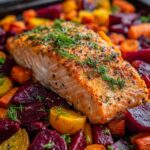 Salmon with Beets & Carrots