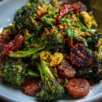 Sheet-Pan Broccoli & Chorizo Salad With Tortilla-Chip Gremolata