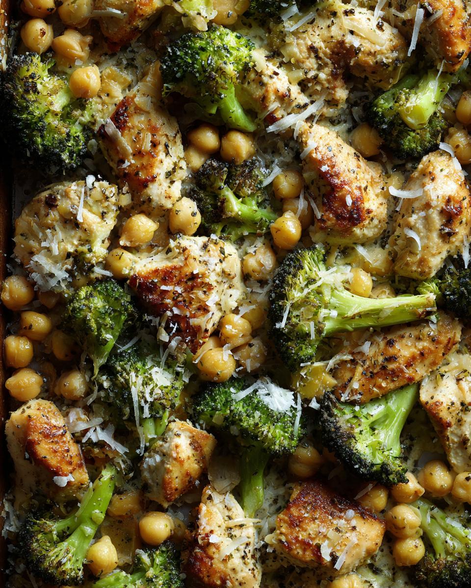Sheet-Pan Chicken With Broccoli, Chickpeas, And Parmesan - detail 2