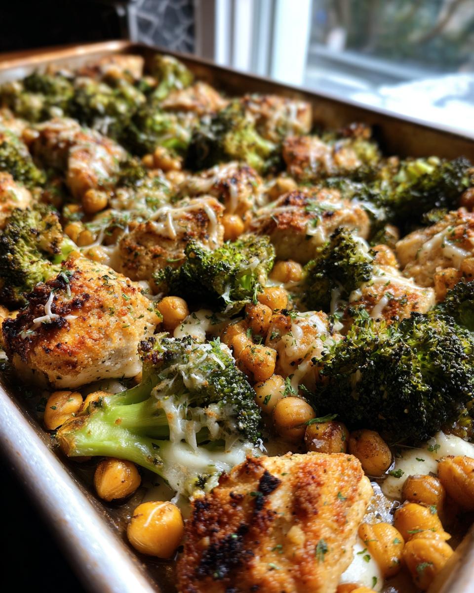 Sheet-Pan Chicken With Broccoli, Chickpeas, And Parmesan - detail 3