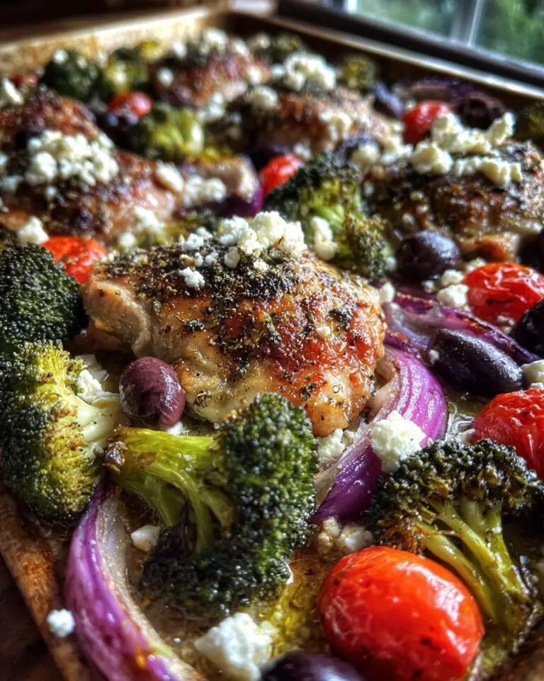 Sheet Pan Lemon Garlic Chicken Thighs & Veggies , Mediterranean chicken, Greek dinner