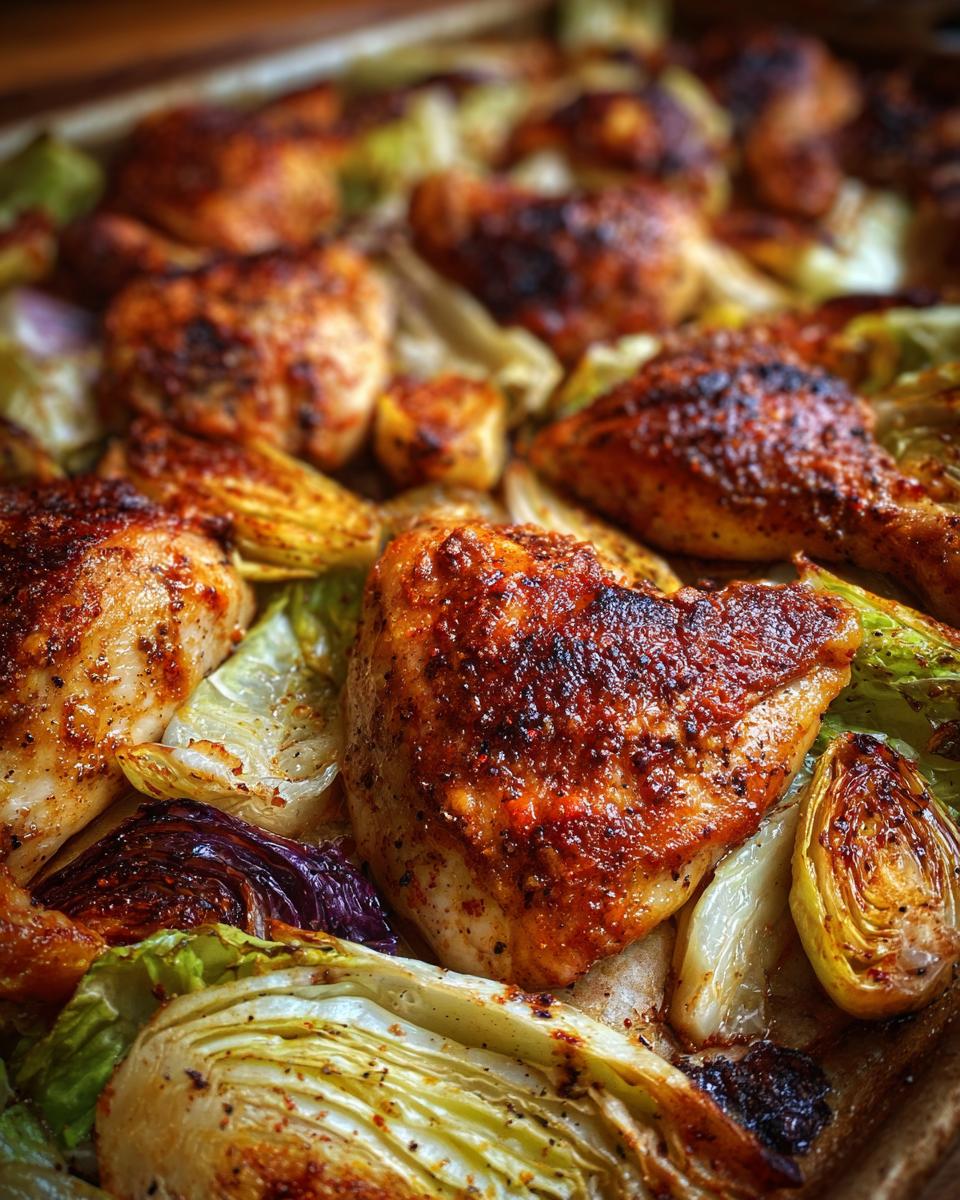 Amazing Sheet Pan Roast Chicken and Cabbage 6 Sheet Pan Roast Chicken and Cabbage - detail 2