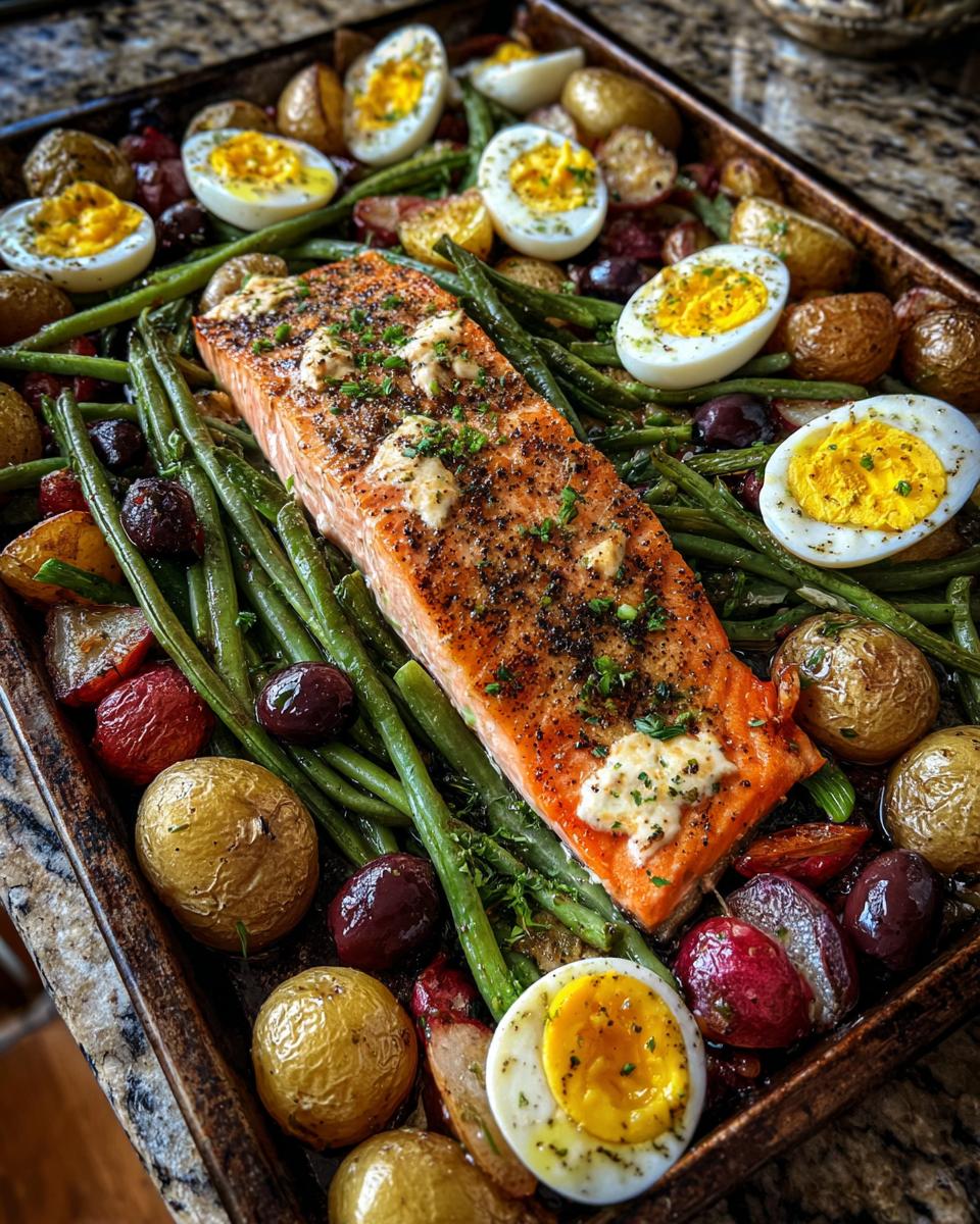 Sheet Pan Salmon Niçoise-Style Dinner - detail 1