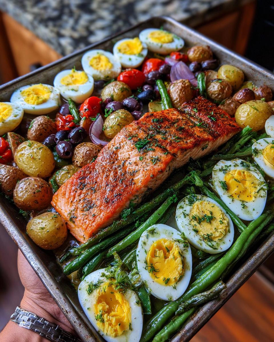 Sheet Pan Salmon Niçoise-Style Dinner - detail 2