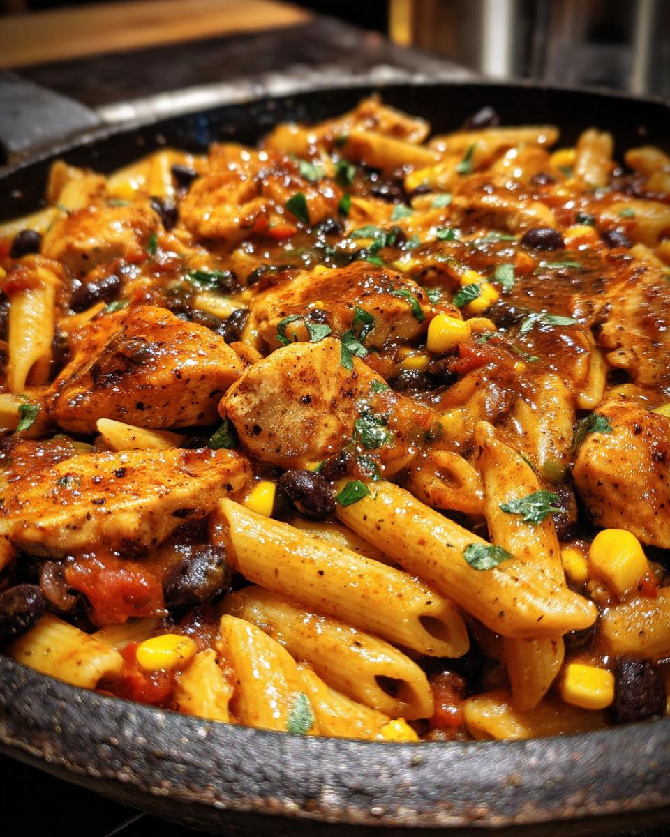 Amazing Southwestern Chicken Pasta Skillet 7 Southwestern Chicken Pasta Skillet - detail 3
