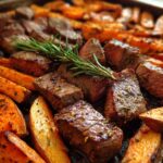 Steak & Sweet Potato Wedges