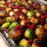 Turkey Sausage & Brussels Sprouts with Cranberry
