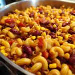 Vegan Chili Mac with Black Beans & Corn