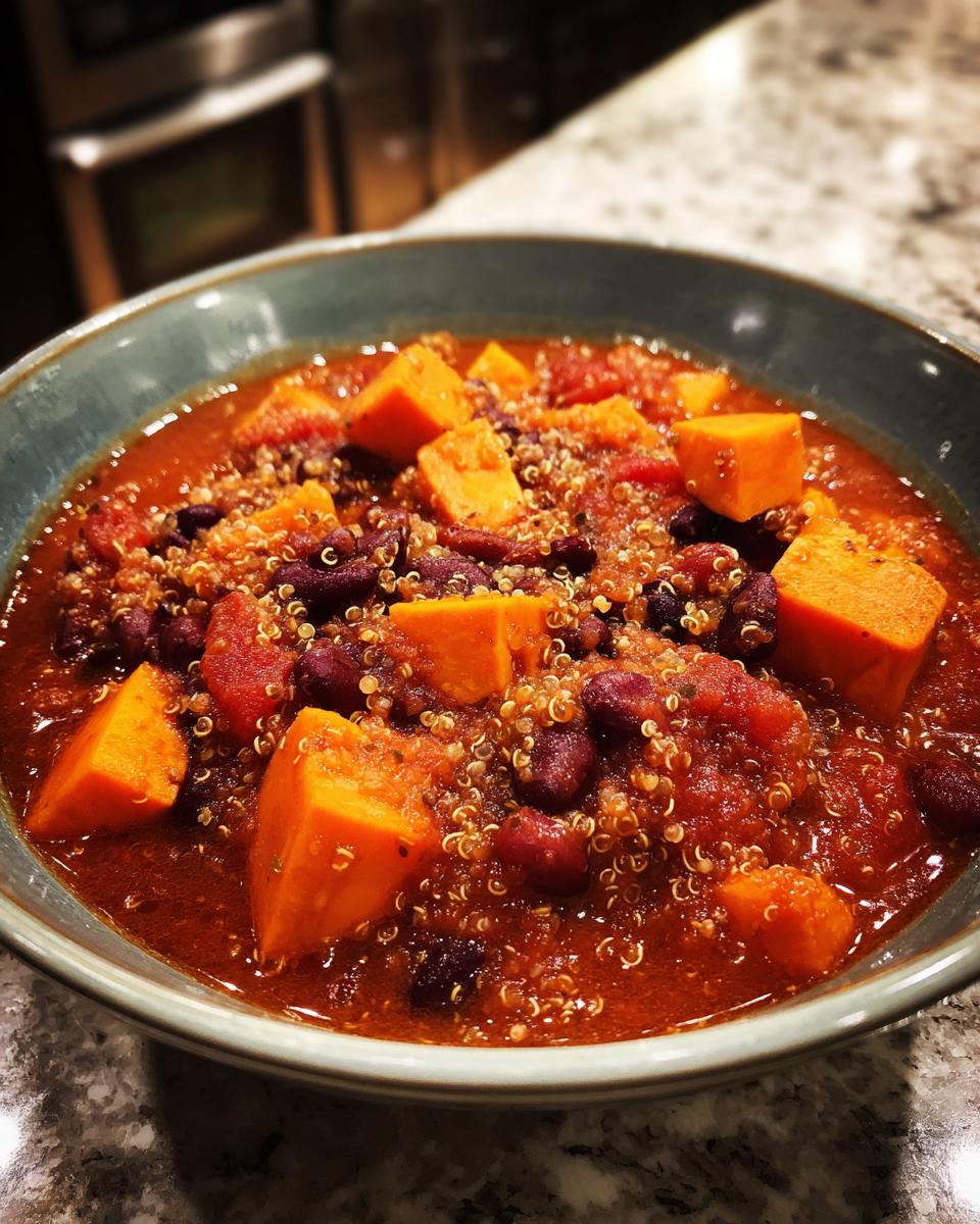 Amazing Vegan Chili with 1 Pot Comfort 5 Vegan Chili with Sweet Potatoes & Quinoa - detail 1
