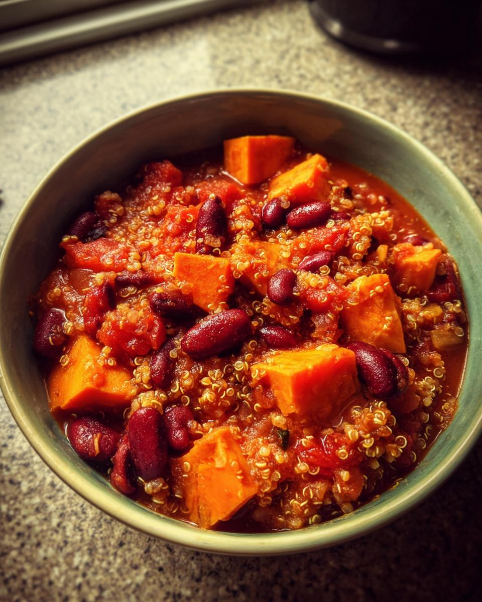 Amazing Vegan Chili with 1 Pot Comfort 7 Vegan Chili with Sweet Potatoes & Quinoa - detail 3