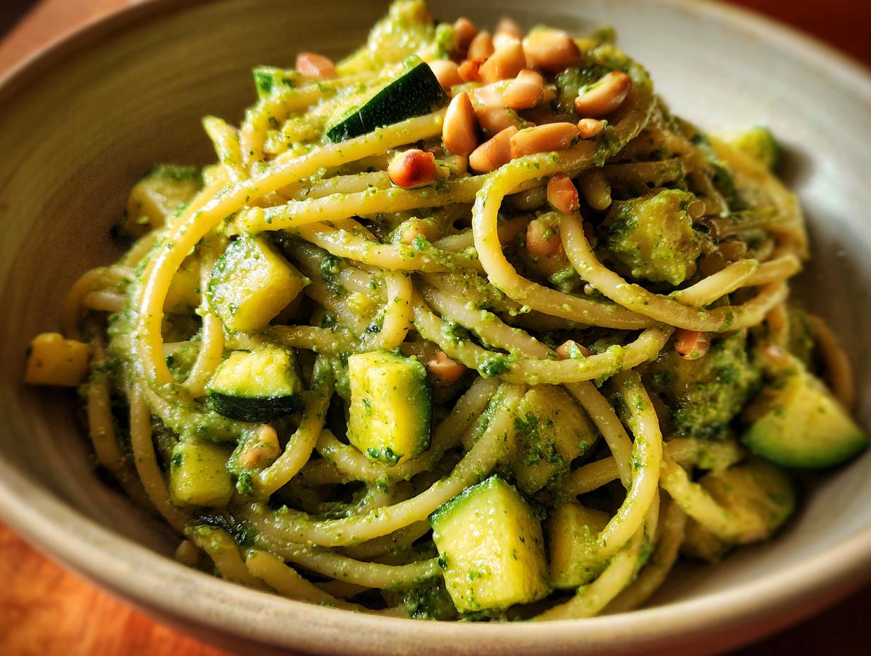 Amazing Vegan Pesto Pasta: 1 Pot Wonder 6 Vegan Pesto Pasta - detail 2