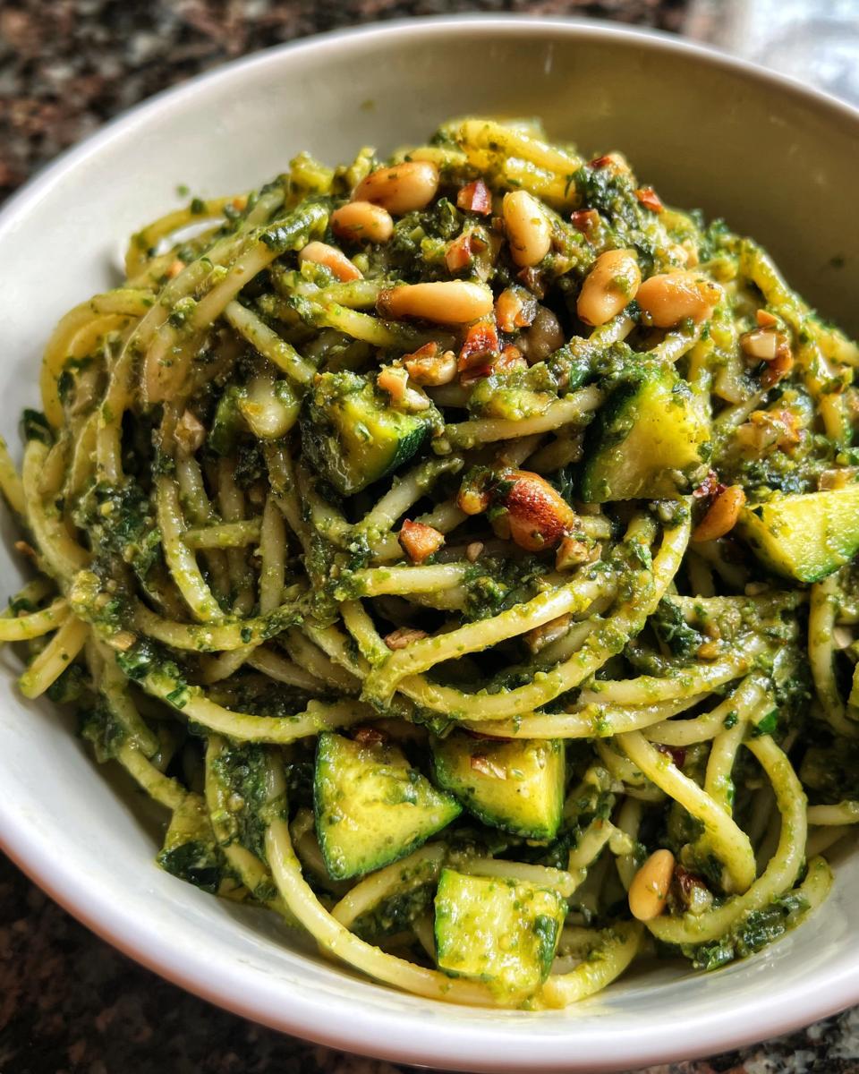 Amazing Vegan Pesto Pasta: 1 Pot Wonder 7 Vegan Pesto Pasta - detail 3