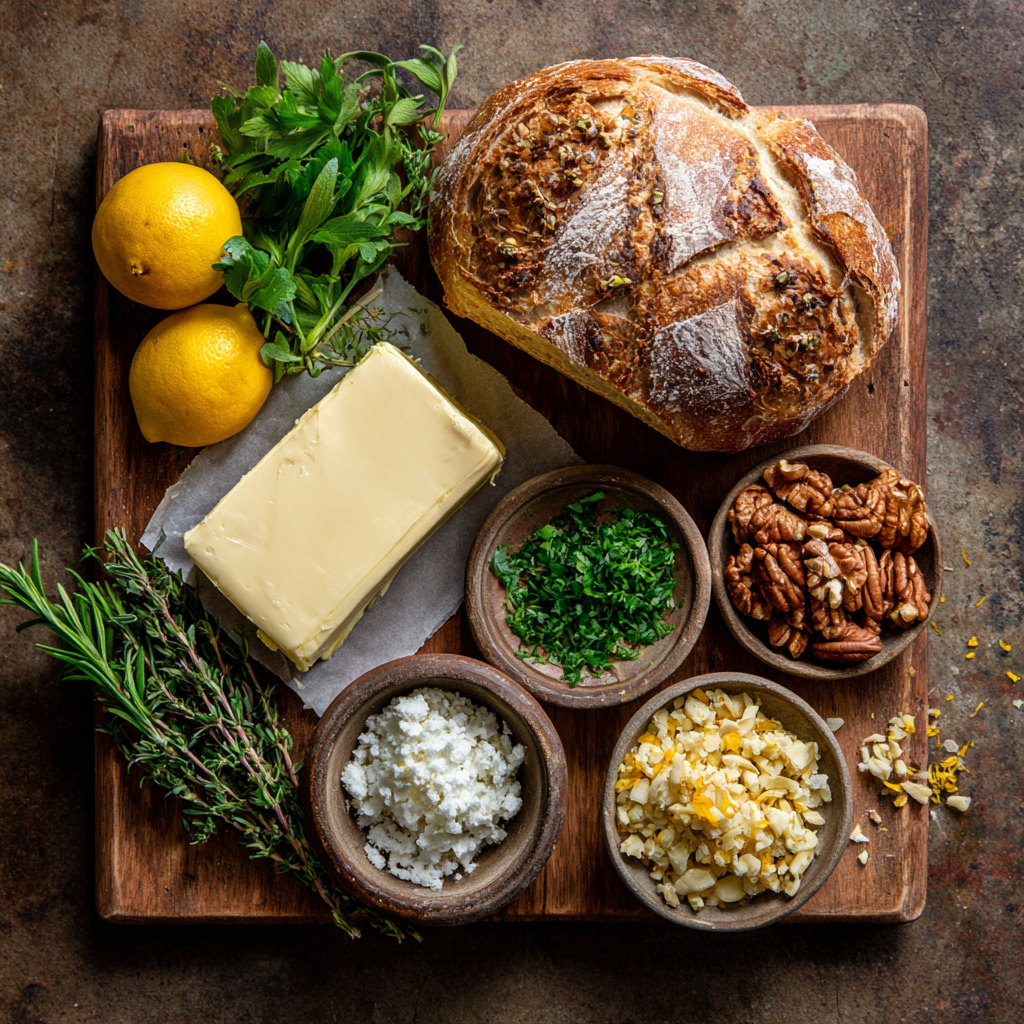 Ingredients for Butter Board Recipe.