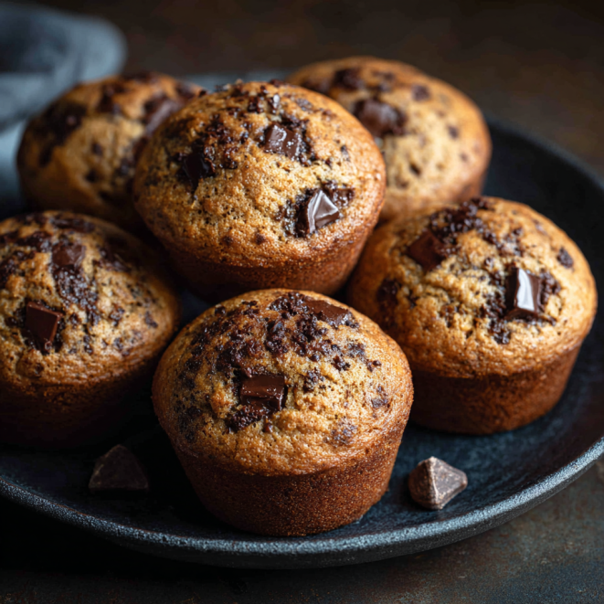 chocolate chip muffins easy one bowl recipe