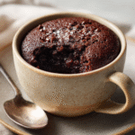 One-Bowl Microwave Chocolate Cake in a mug