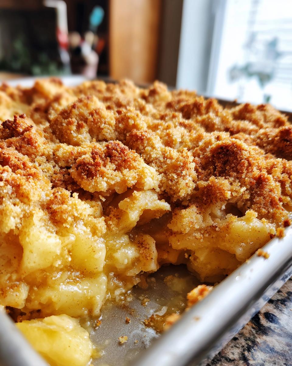 Apple Cobbler with Gooey Brown Sugar Cookie Crumble. - detail 3