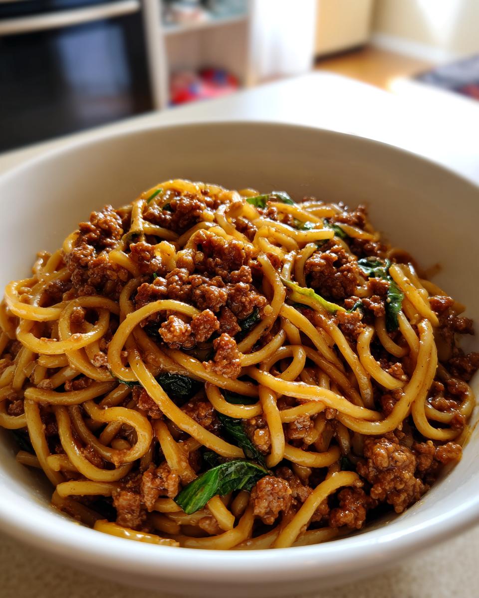 30-Min Asian Ground Beef Noodle Bowls – Delicious Prep Feast 4 Asian Ground Beef Noodle Bowls – Prep Ahead Dinner - detail 1