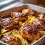 Baked Chicken Thighs with Apples and Onions
