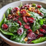 Best Christmas Cranberry Spinach Salad