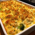 Cheesy Chicken and Broccoli Rice Casserole