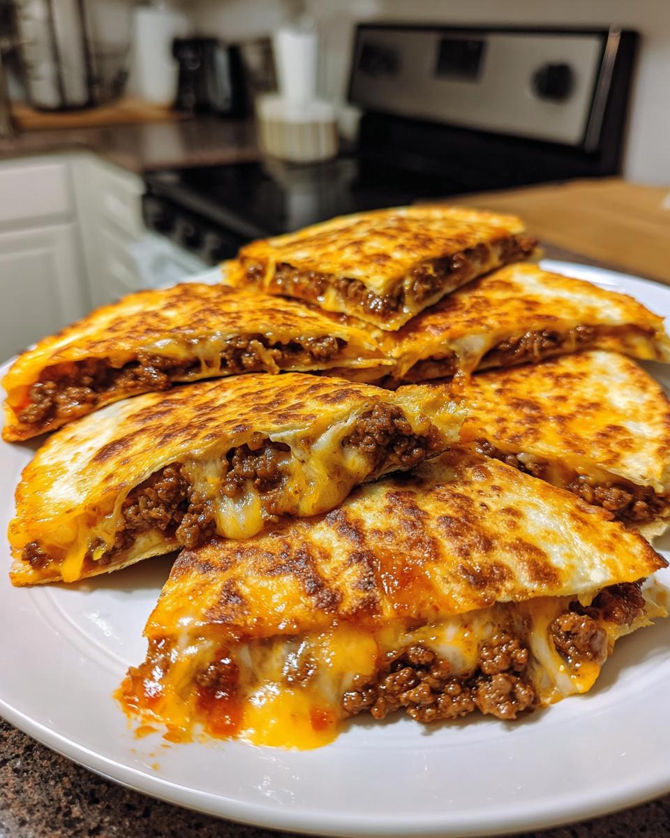20-Min Cheesy Ground Beef Quesadillas Your Family Craves 7 Cheesy Ground Beef Quesadillas – Quick Holiday Snack - detail 3