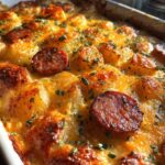 Cheesy Ranch Potatoes and Smoked Sausage