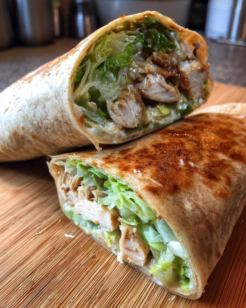 Amazing Chicken Caesar Wrap Recipe: 25 Min 5 Chicken Caesar Wrap Recipe - detail 1