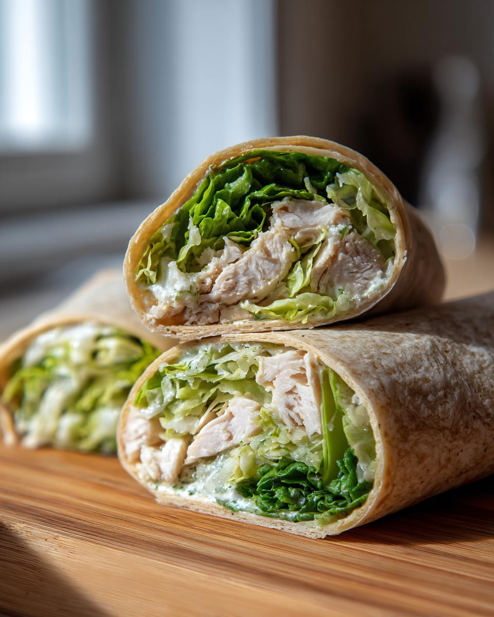Amazing Chicken Caesar Wrap Recipe: 25 Min 6 Chicken Caesar Wrap Recipe - detail 2