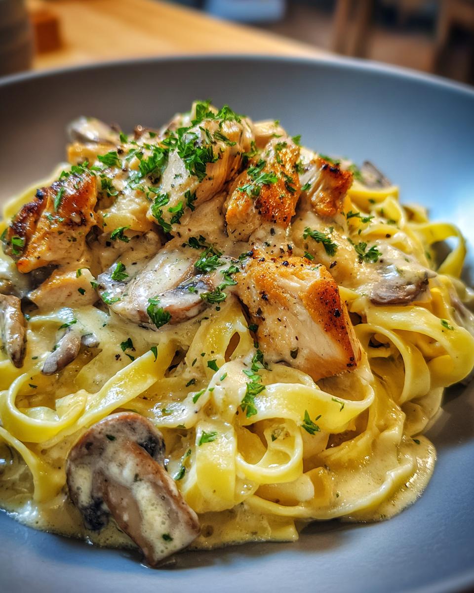 Chicken and Mushroom Creamy Pasta - detail 3