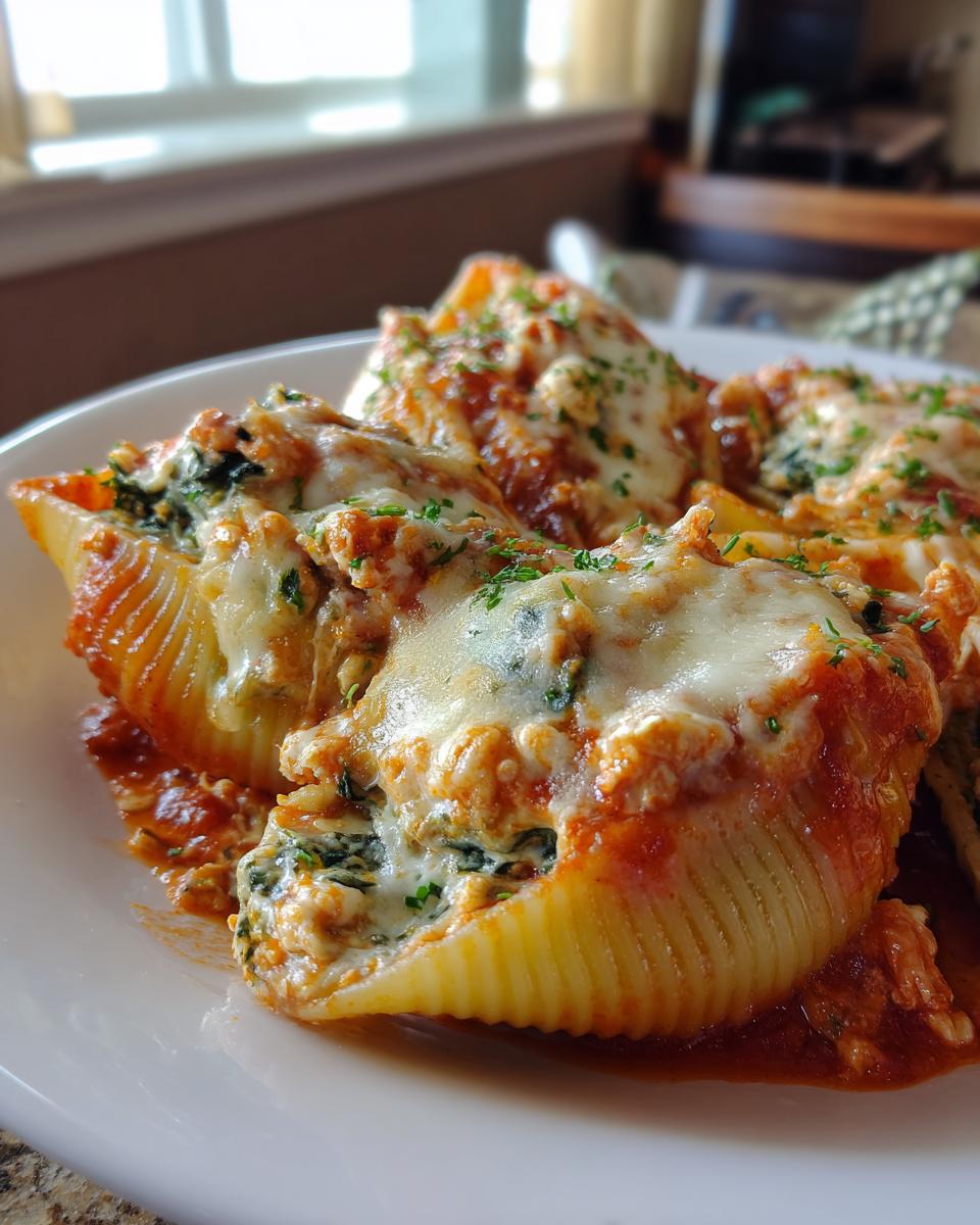 Easy Chicken and Spinach Stuffed Shells: 1 Blissful Dish 7 Chicken and Spinach Stuffed Shells - detail 3