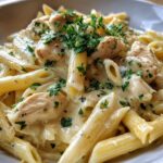 Creamy Chicken Alfredo Penne Pasta