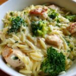 Creamy Chicken and Broccoli Orzo